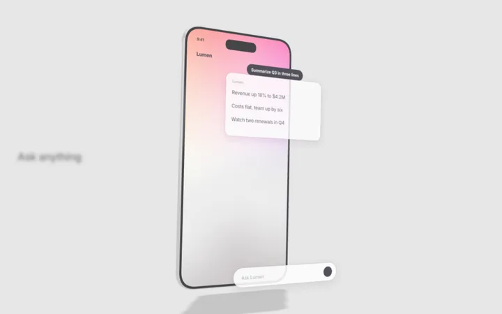 3D phone mockup launch video for SaaS
