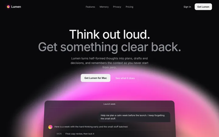 AI SaaS chat app landing page template