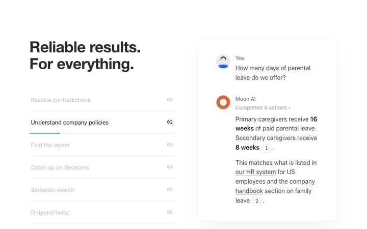 AI feature section template for SaaS