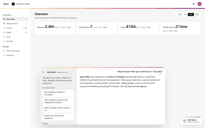 AI chat widget template for SaaS apps