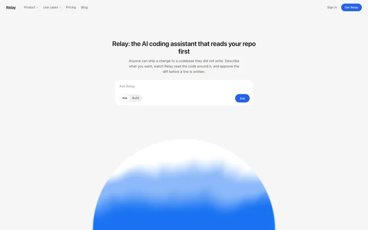 AI chatbot assistant SaaS landing page template