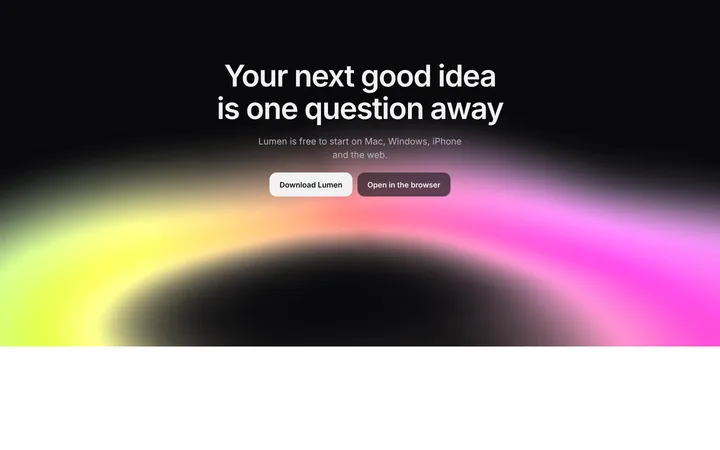 AI CTA section for SaaS with neon gradient glow