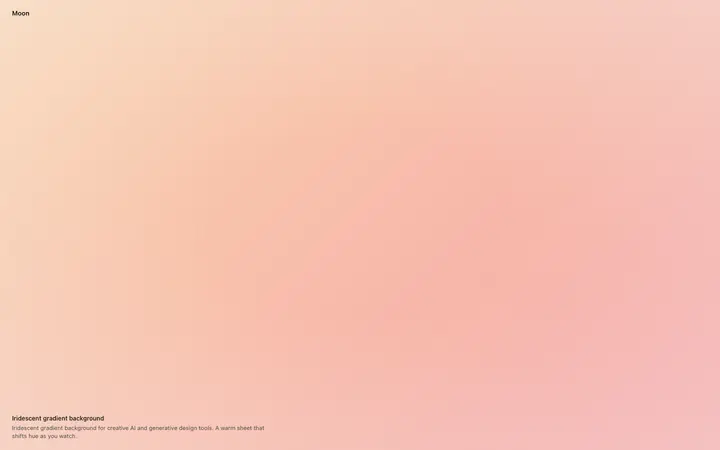 Iridescent gradient background for SaaS