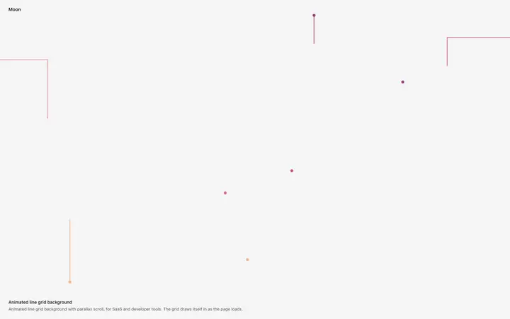Animated line grid background for SaaS