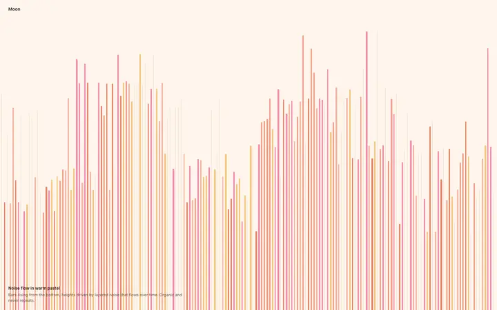 Animated noise stripes background for SaaS