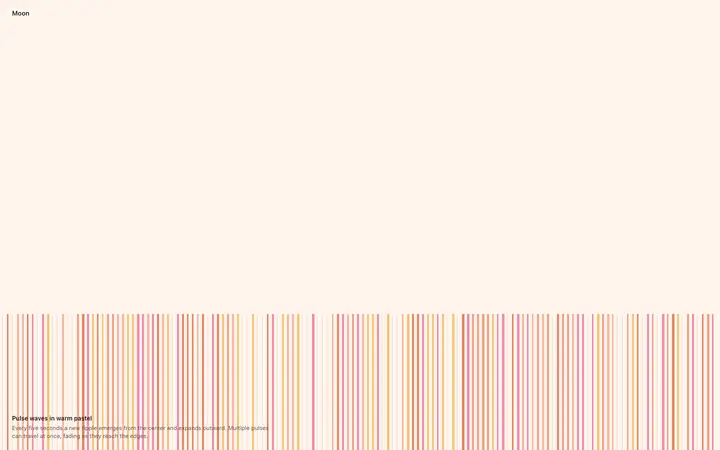 Animated pulse wave background for SaaS