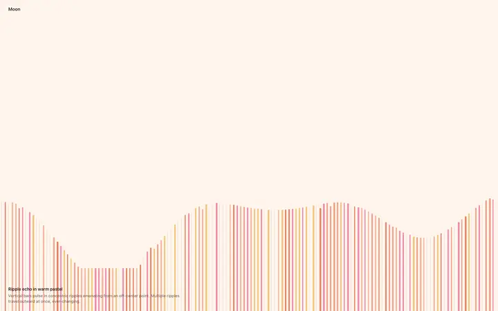 Animated ripple stripes background for SaaS