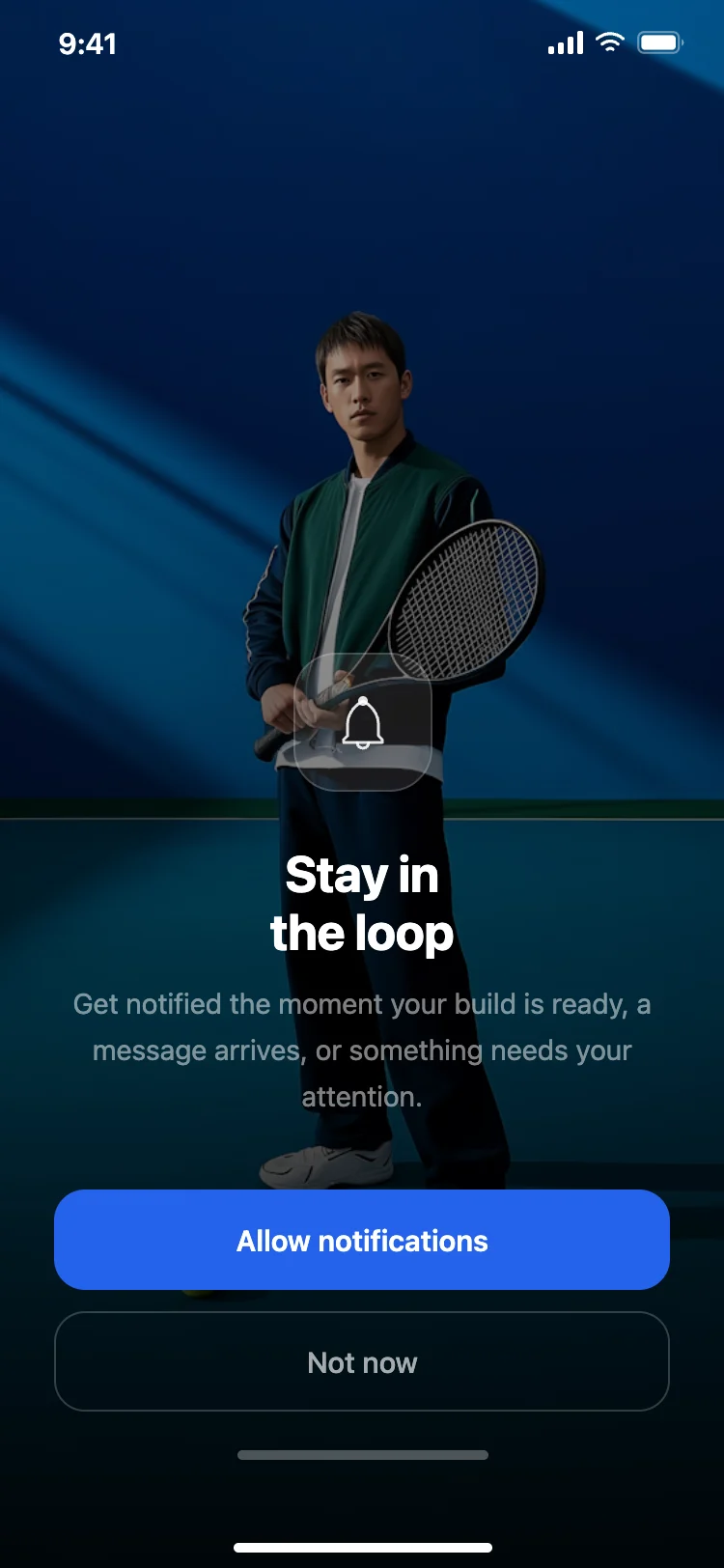 Notification permission prompt