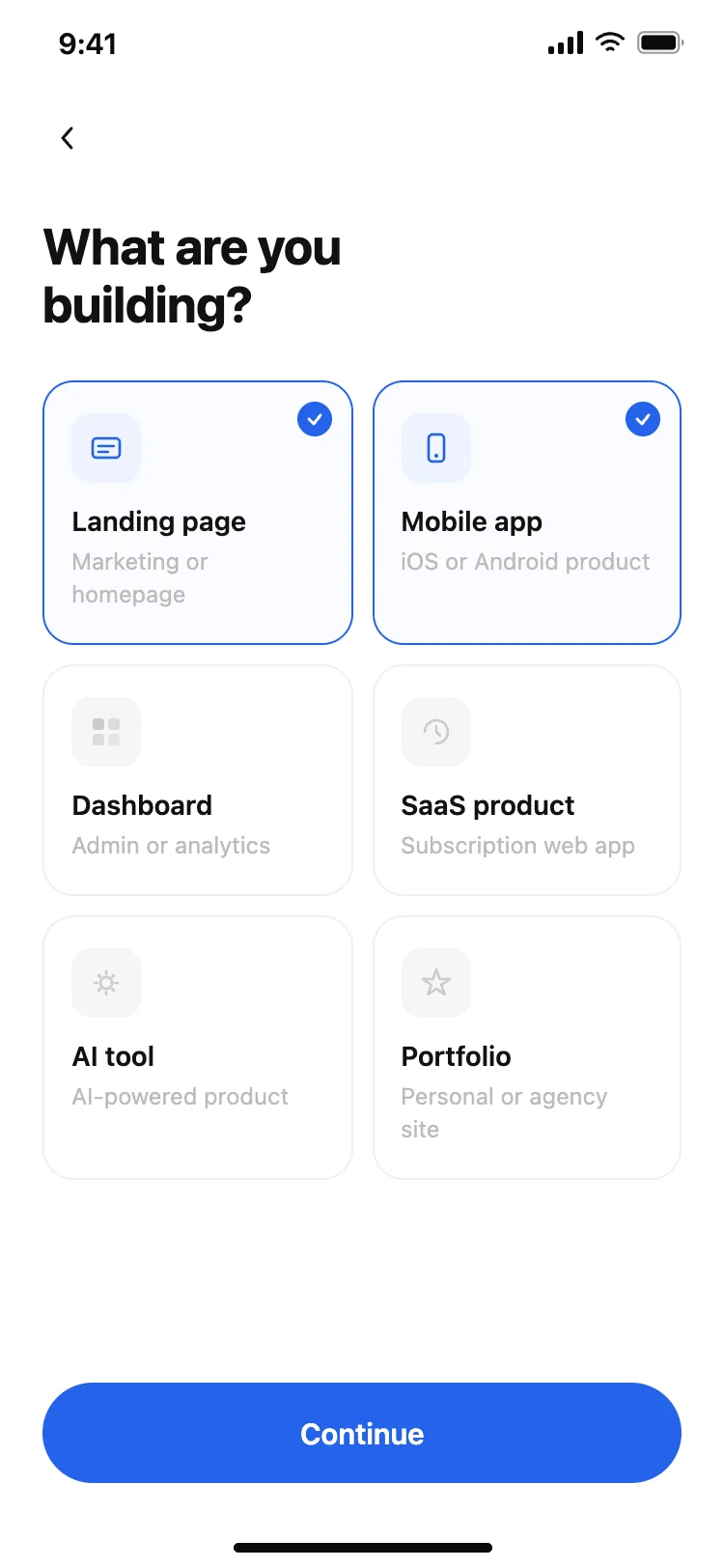 User preferences picker