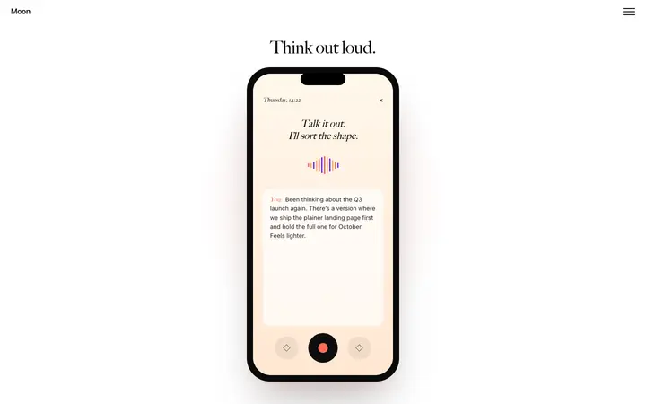 SaaS app landing page template with scroll