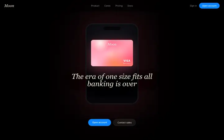 Fintech SaaS banking landing page template