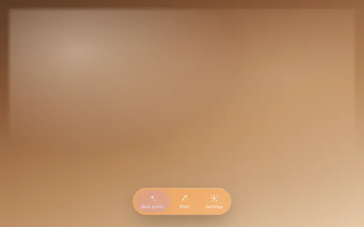 Dark mobile navigation template for AI SaaS
