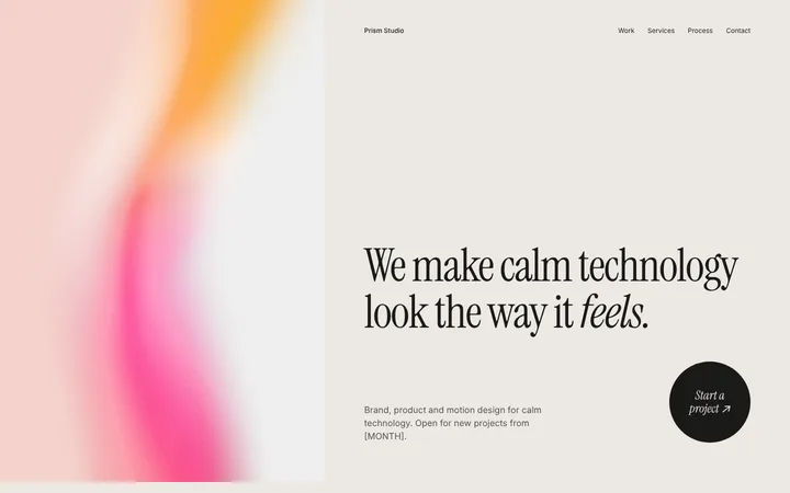 Design agency website template
