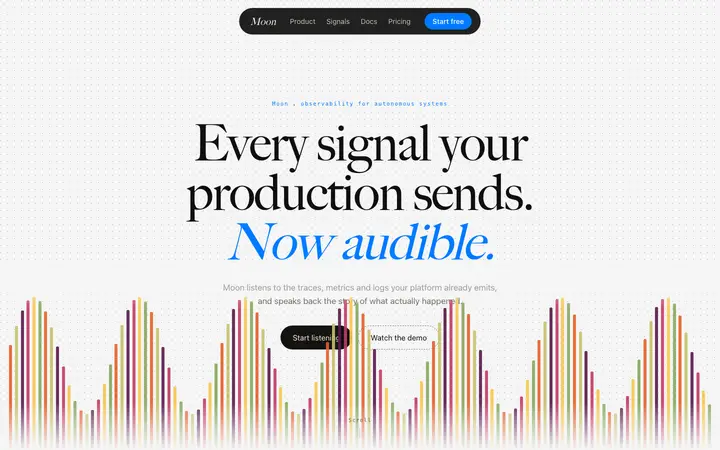 SaaS landing page template for developer tools