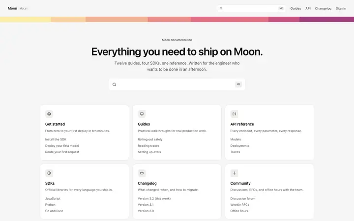 Documentation site template for SaaS