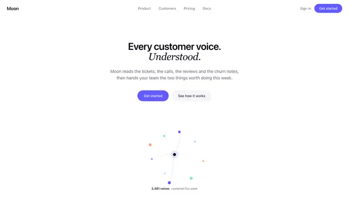 SaaS landing page template for feedback tools