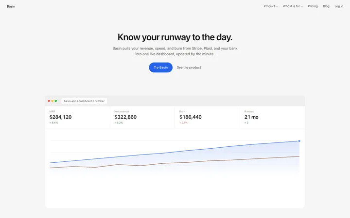 Finance operations SaaS landing page template