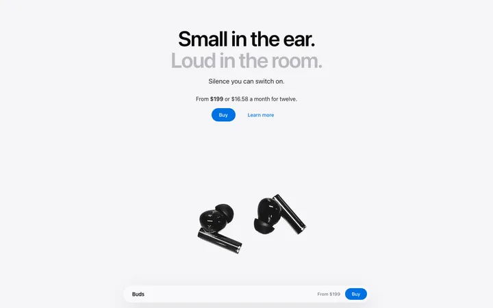Bottom buy bar template for product pages