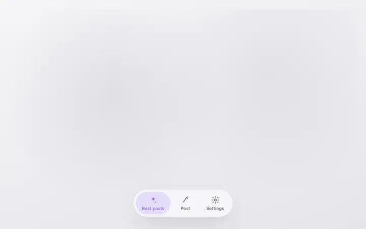 Light mobile navigation template for SaaS