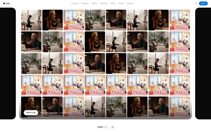Fullscreen image carousel template for SaaS and ecommerce