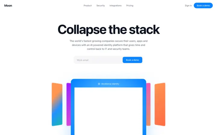 Identity SaaS landing page template