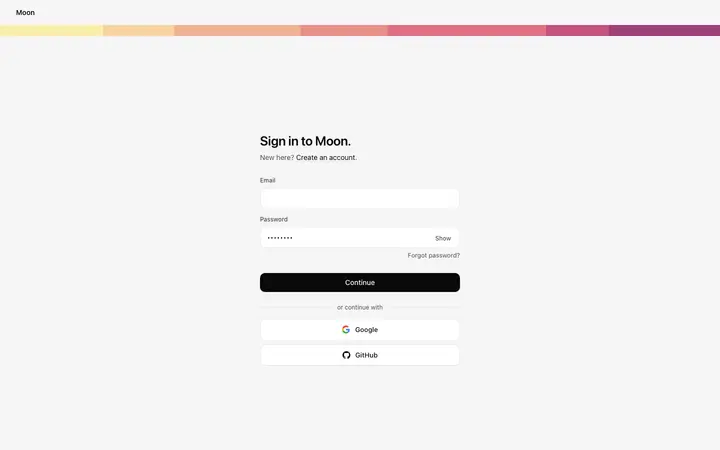 Login page template for SaaS and web apps