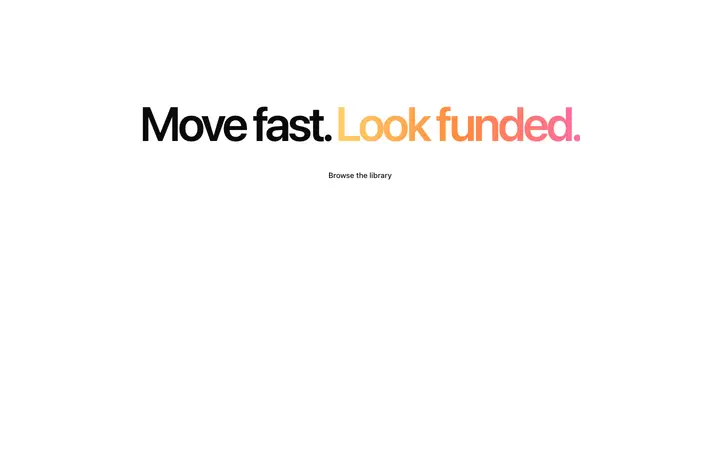 Minimal CTA template for SaaS landing pages