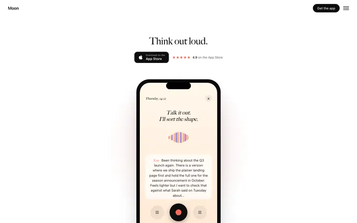 Mobile app SaaS landing page template
