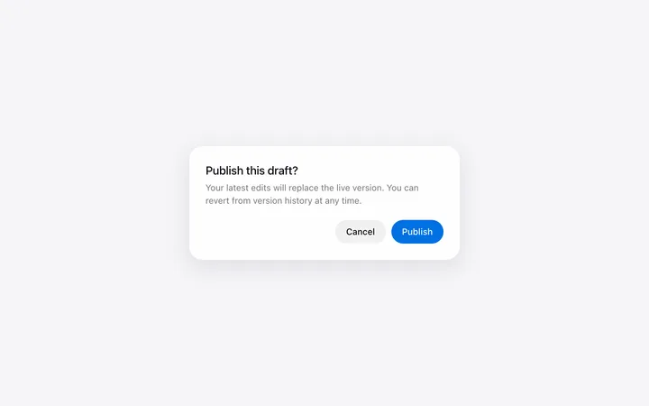 Modal popup dialog template in HTML