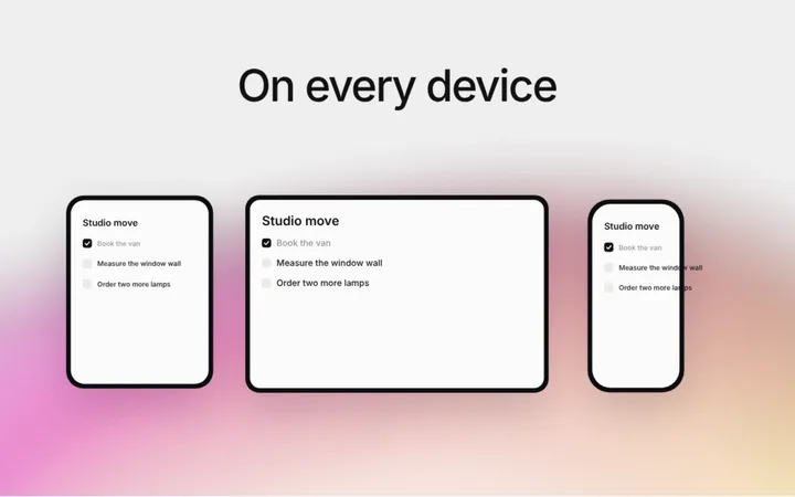 Productivity notes app launch video for SaaS