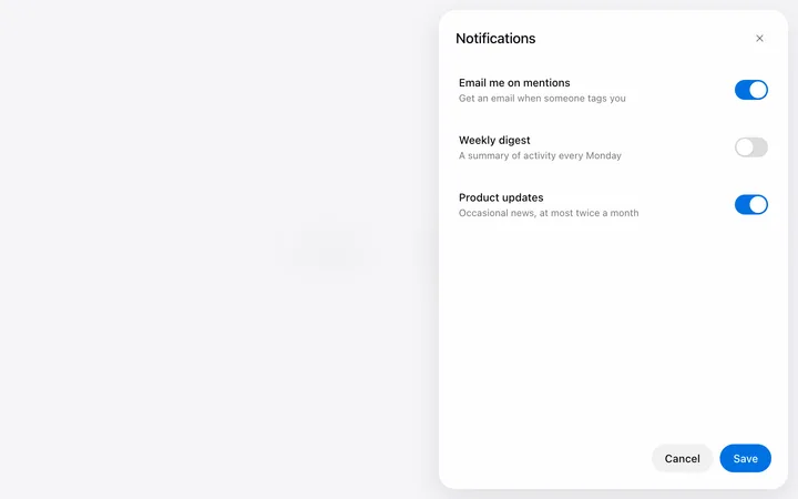 Off canvas drawer menu template in HTML