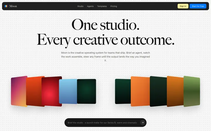 Parallax SaaS landing page template for AI