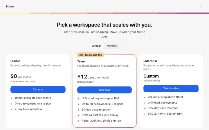 Pricing plans paywall template for SaaS