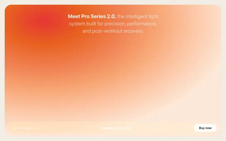 Product launch hero template for hardware