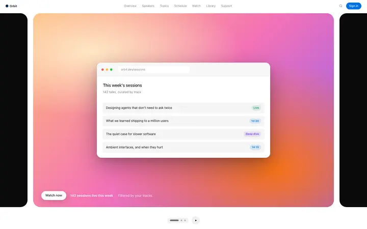 Product screenshot carousel template for SaaS and AI