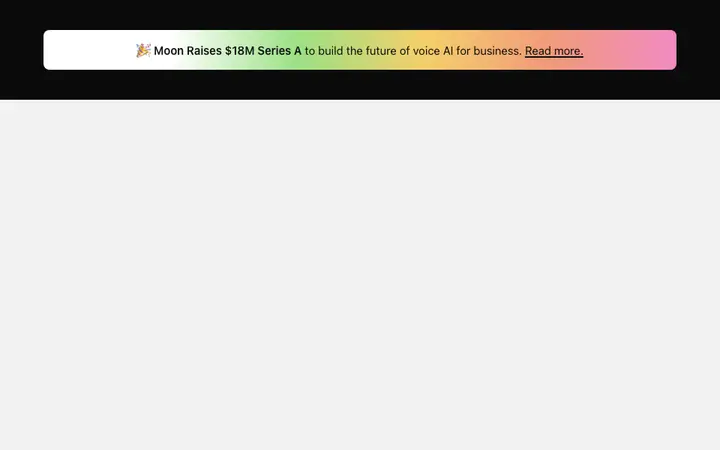 Announcement bar template for SaaS websites