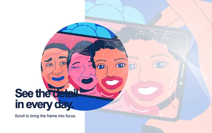 Interactive parallax hero template for SaaS
