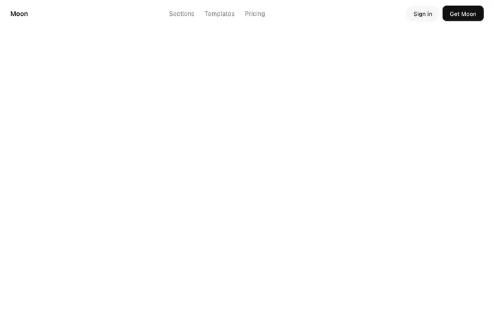 Minimal navbar template for SaaS websites