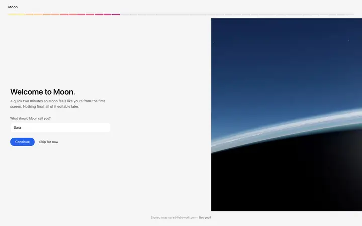 Pixel SaaS onboarding welcome screen template
