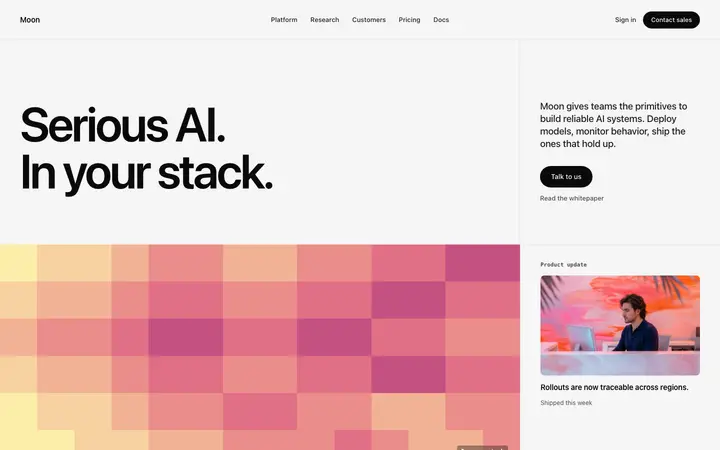 AI infrastructure SaaS landing page template