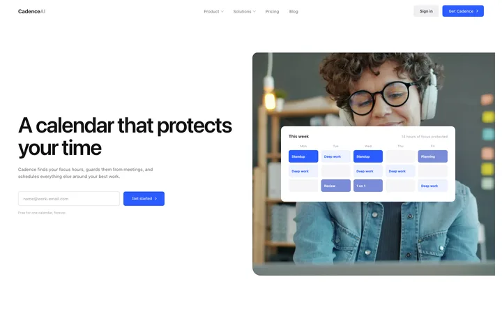 Booking and scheduling SaaS landing page template