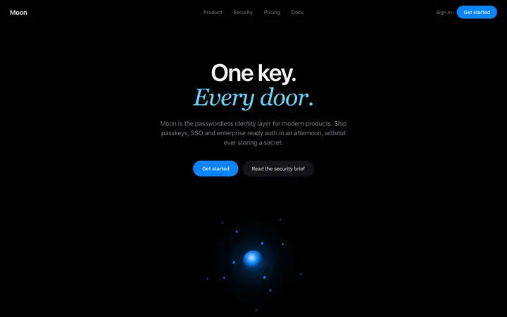 Security SaaS landing page template