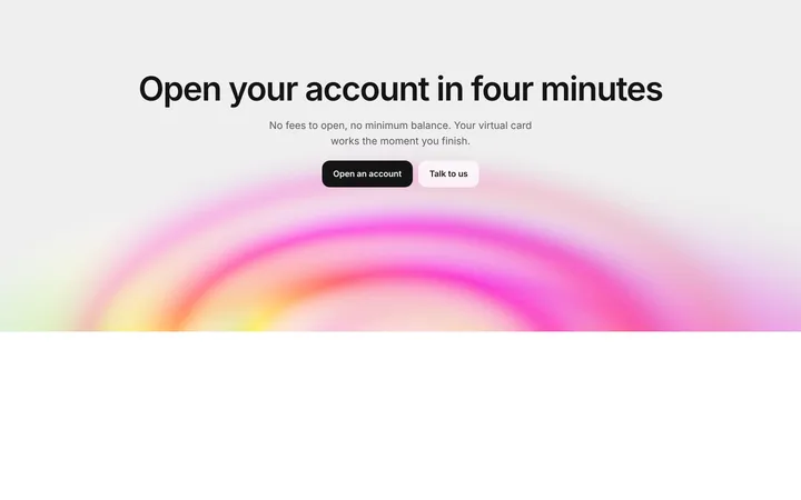 CTA section for SaaS sign up with gradient ripple