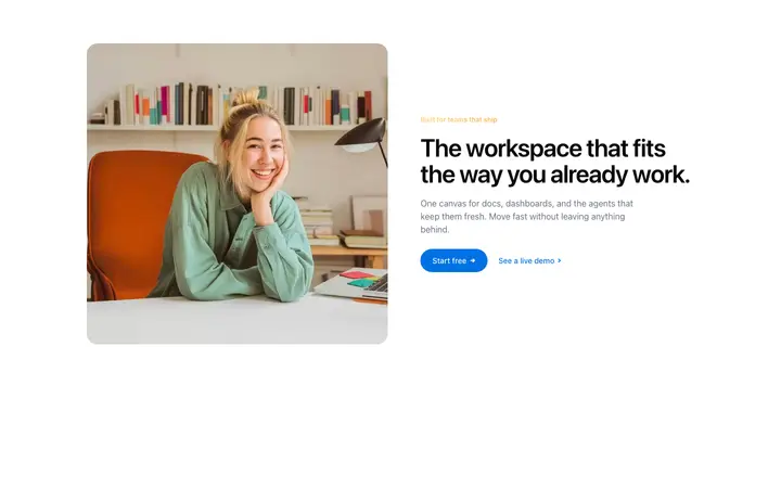 CTA section template with image for SaaS
