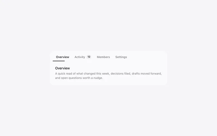 Tabs template in HTML and CSS