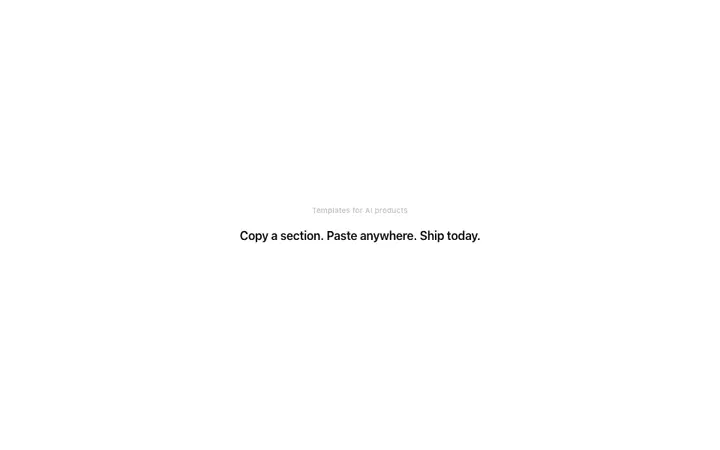 Text reveal template for SaaS landing pages
