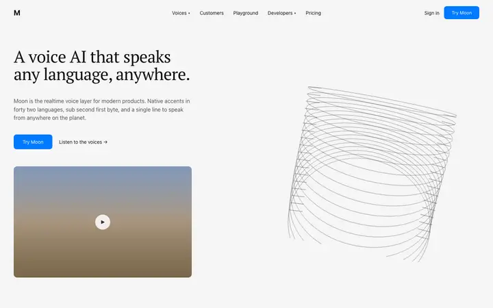 Text to speech SaaS landing page template
