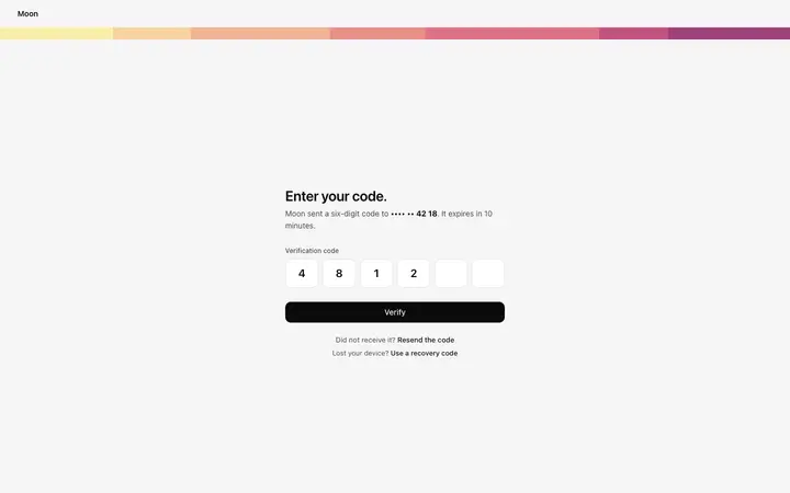 Two factor authentication template for SaaS