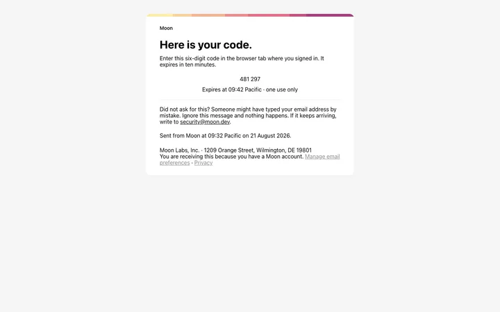 Email verification template for SaaS apps